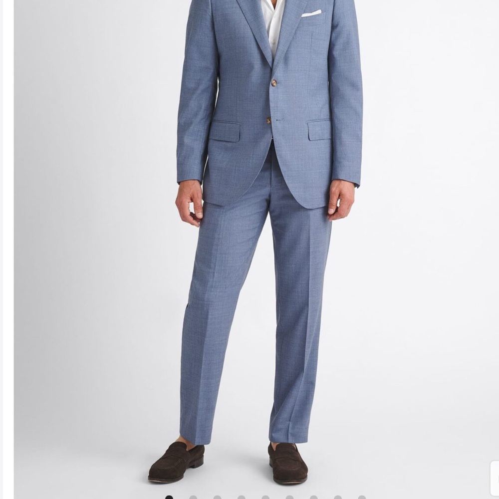 Men's Light Blue Two-Piece Suit - Modern Tailored Fit